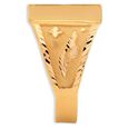 Geometric 22 Karat Yellow Gold Finger Ring,,hi-res 3