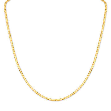 Marvelous Yellow Gold Crisscrossed Box Chain