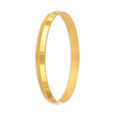 Minimalist Yellow Gold Ridged Kada,,hi-res 2