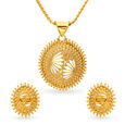 Radiant Gold Pendant and Earrings Set,,hi-res 