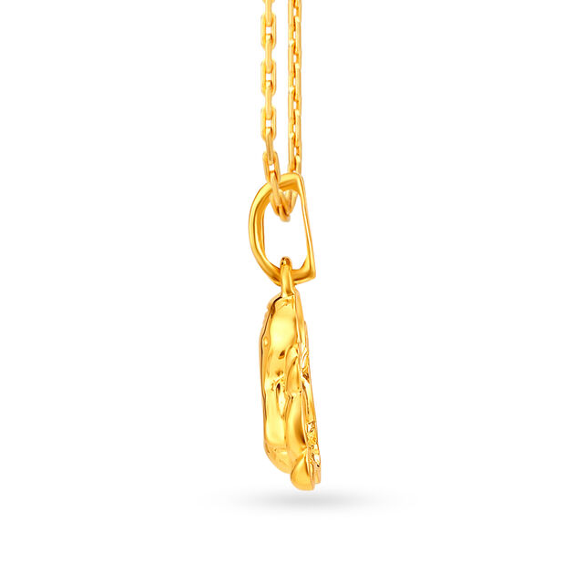 Yellow Gold Ganesh Pendant,,hi-res
