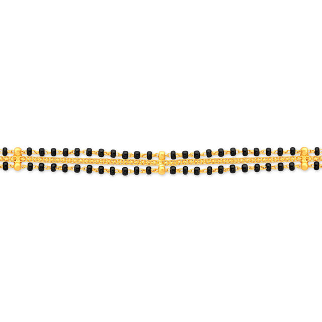 Classic 22 Karat Yellow Gold Beaded Mangalsutra 3