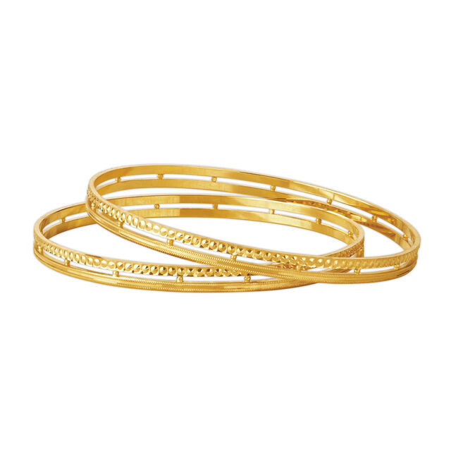 Groovy Gold Bangle,,hi-res