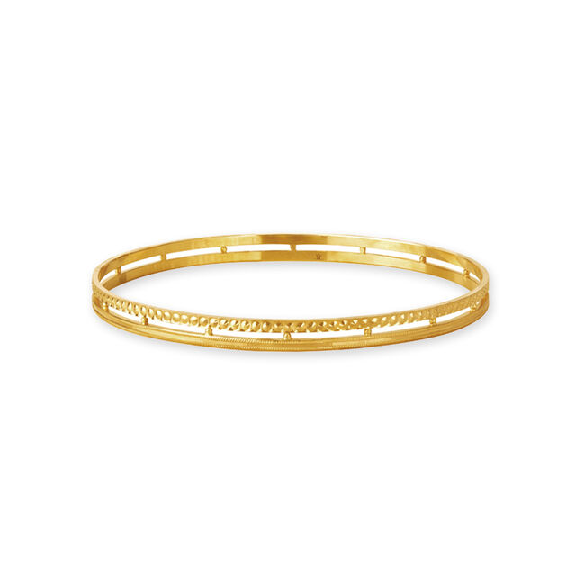 Groovy Gold Bangle,,hi-res