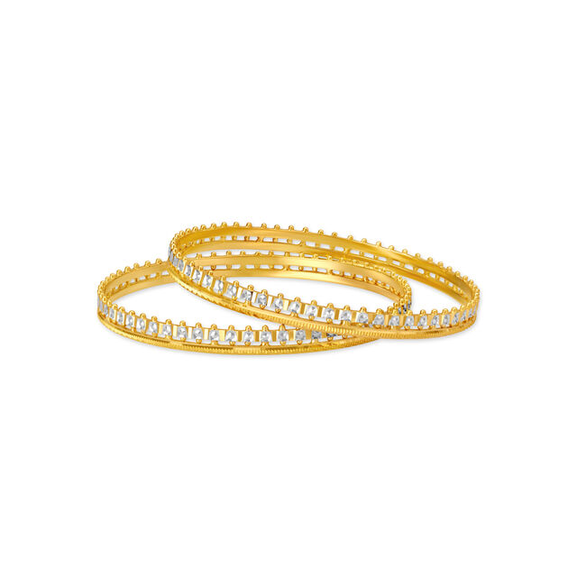 Ardent Yellow Gold Circlet Bangles