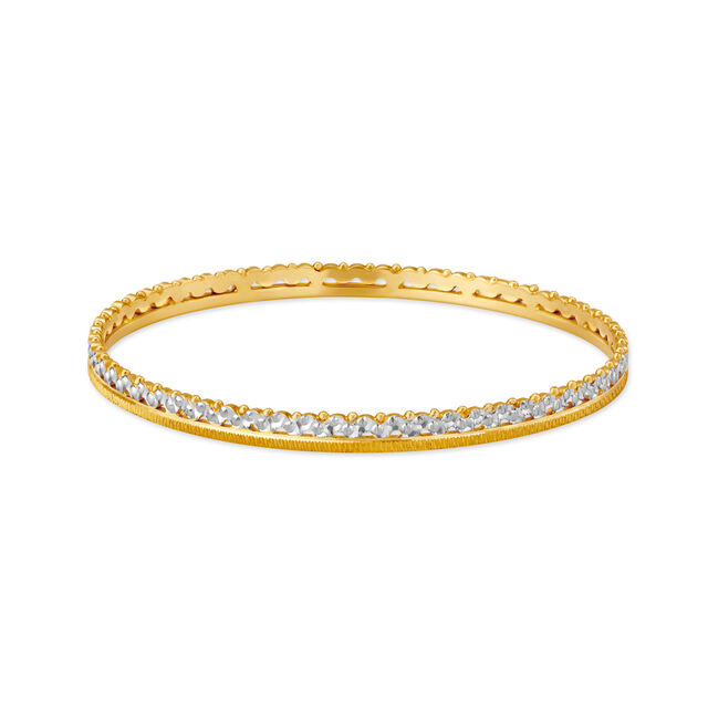 Regal Yellow Gold Coronet Bangles 2