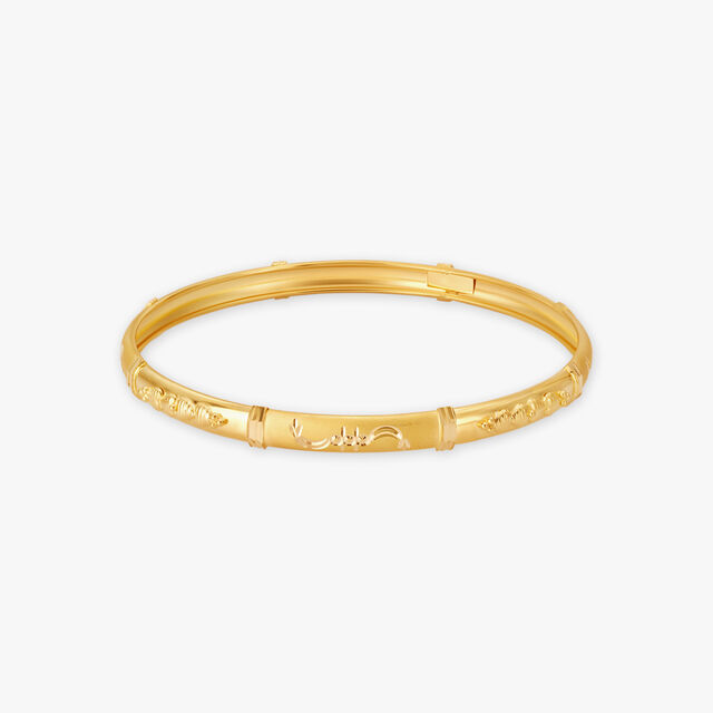 Engraved Gold Bangles 2