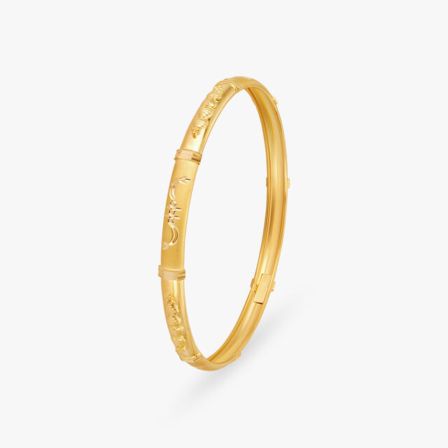 Engraved Gold Bangles 3