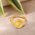Entrancing 22 Karat Gold Swirling Finger Ring,,hi-res 
