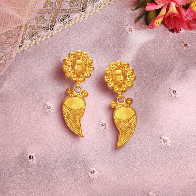 Ethereal Gold Necklace and Earrings  Set,,hi-res 2