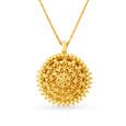 Hypnotic 22 Karat Gold Round Pendant,,hi-res 