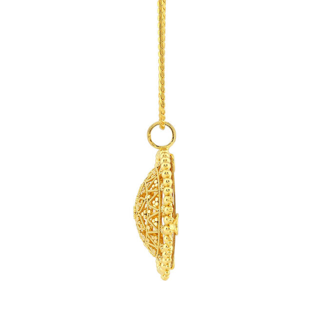 Hypnotic 22 Karat Gold Round Pendant,,hi-res 3