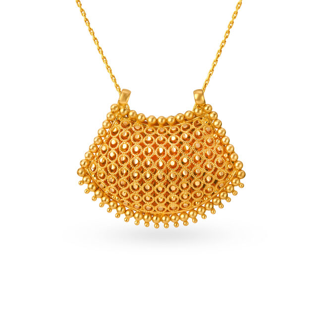 Gold Mangalsutra Pendant Designs With Price In Tanishq Buy