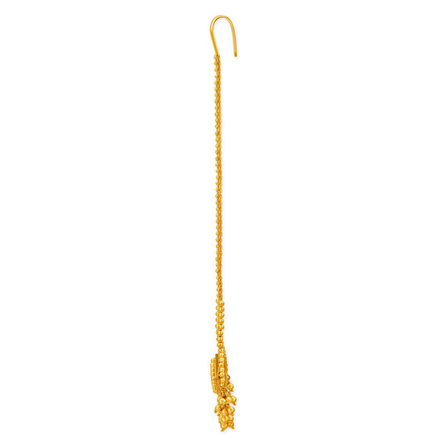 Exquisite 22 Karat Yellow Gold Checkered Maang Tikka,,hi-res 2