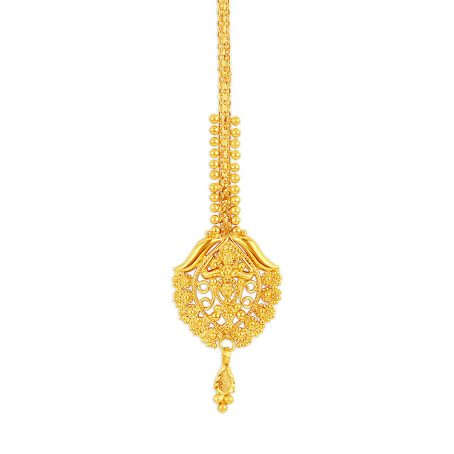 Elegant Gold Maang Tikka,,hi-res 