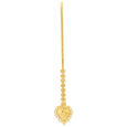 Enticing 22 Karat Yellow Gold Heart Maang Tikka,,hi-res 