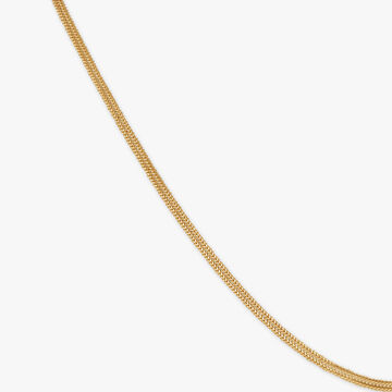 Minimalist Yellow Gold Box Chain