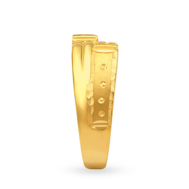 Bold 22 Karat Yellow Gold Geometric Ring,,hi-res 3