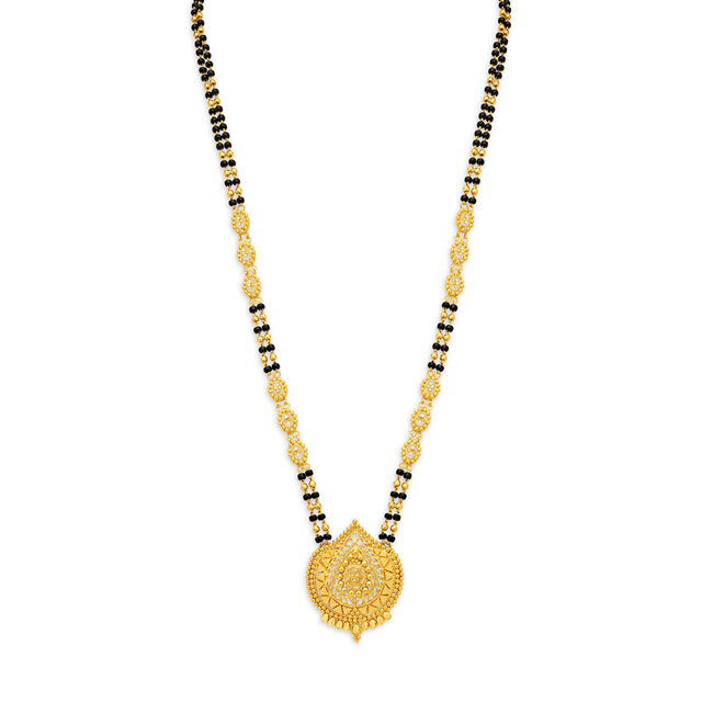 Bewitching Artistic Gold Mangalsutra 2