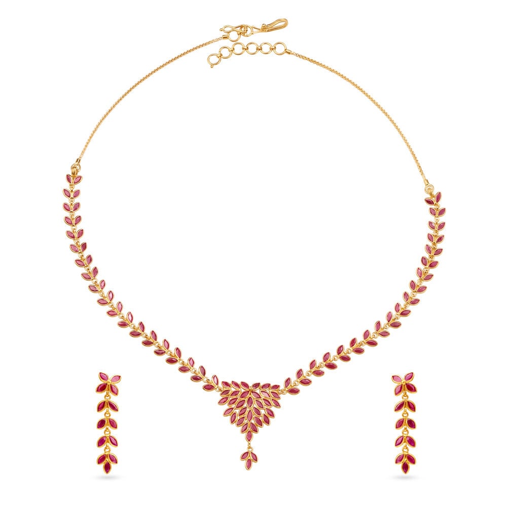 Ruby necklace set grt online