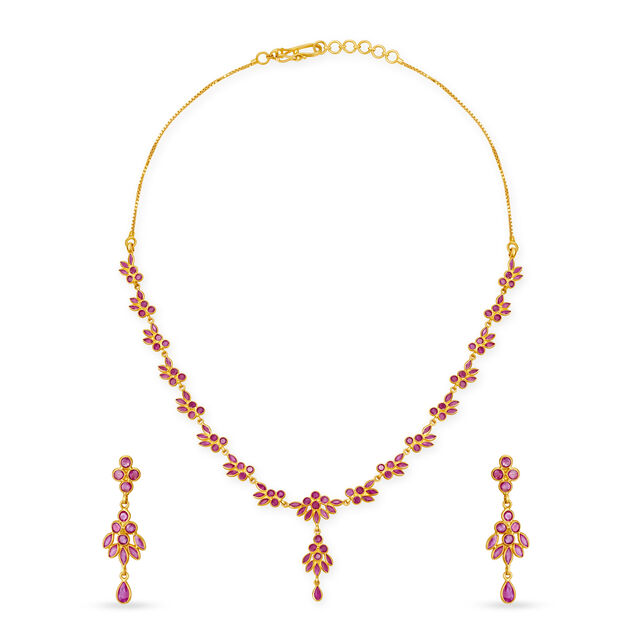 Enchanting Ruby Necklace Set,,hi-res 