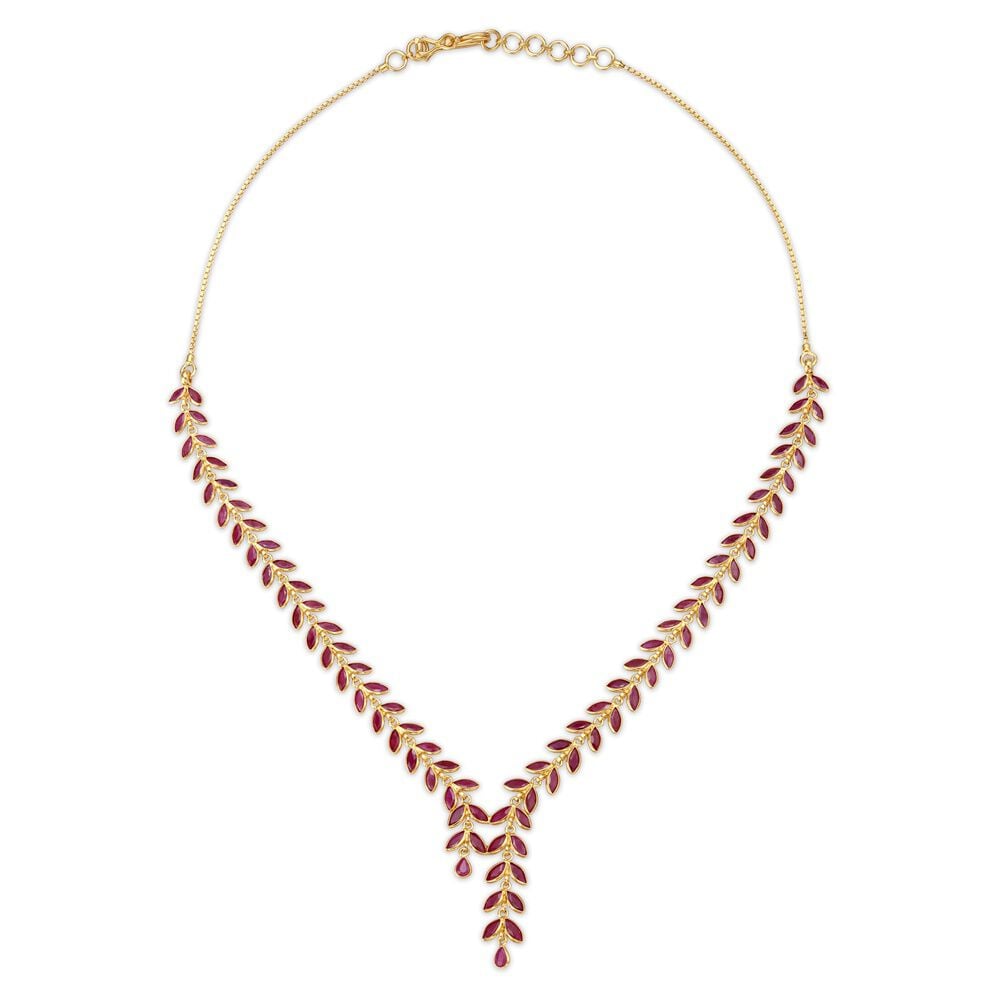Buy Madhura Ruby Necklace at Best Price Tanishq US