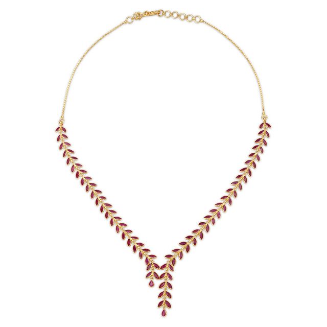 Madhura Ruby Necklace,,hi-res 