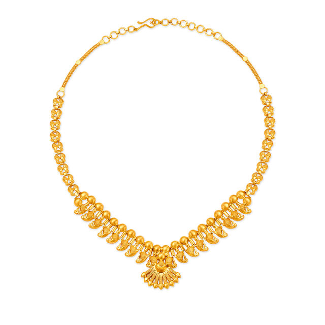 Shimmering Gold Necklace Set for the Bengali Bride,,hi-res 4