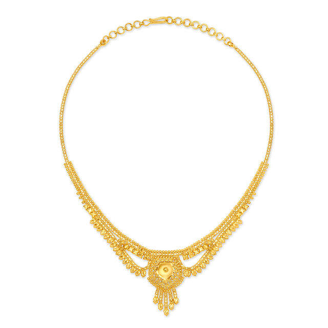 Alluring Gold Necklace Set