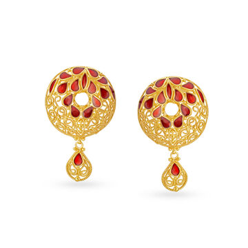 Fascinating Gold Drop Earrings