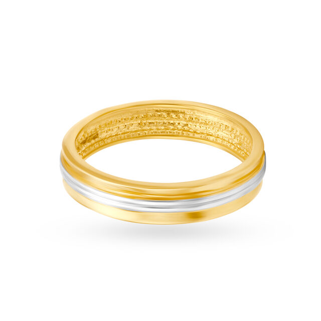 Charming Minimalistic Gold Ring for Men,,hi-res 2
