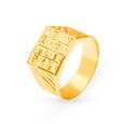 Lustrous 22 Karat Yellow Gold Boxy Ring,,hi-res 
