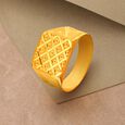 Splendid 22 Karat Yellow Gold Square Ring,,hi-res 