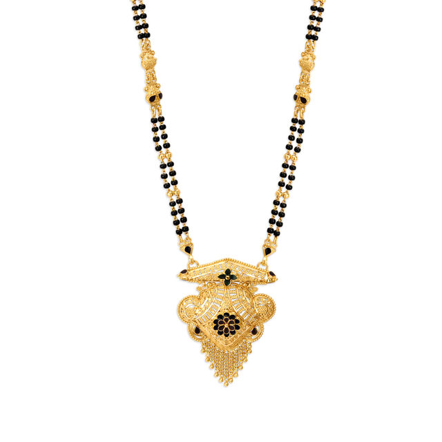 Elaborate Floral Mangalsutra,,hi-res 2