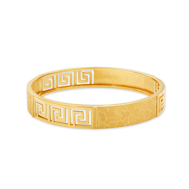Modern Gold Bangle,,hi-res 