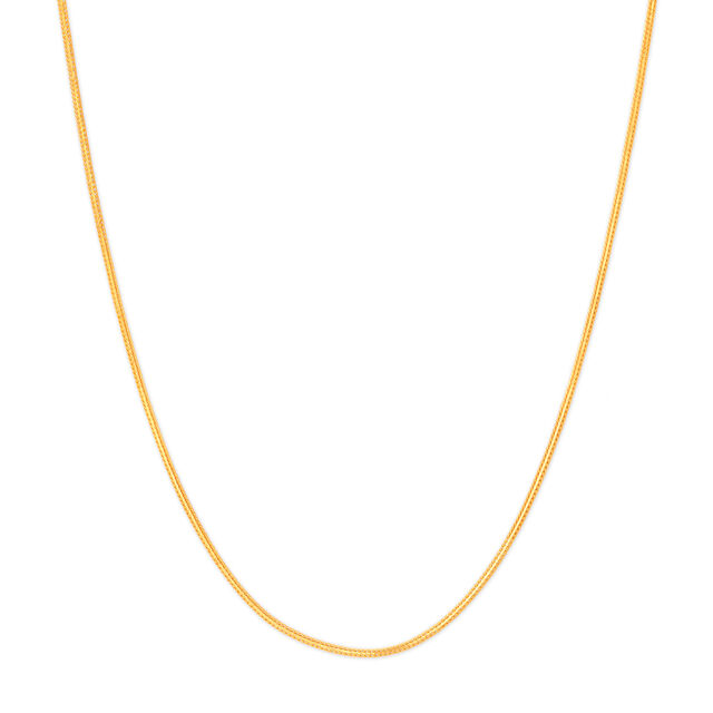 Sleek Gold Foxtail Chain 