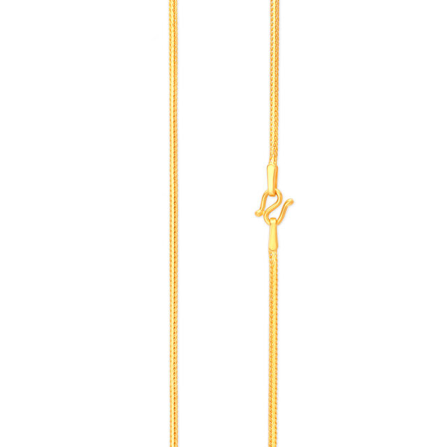 Sleek Gold Foxtail Chain 2