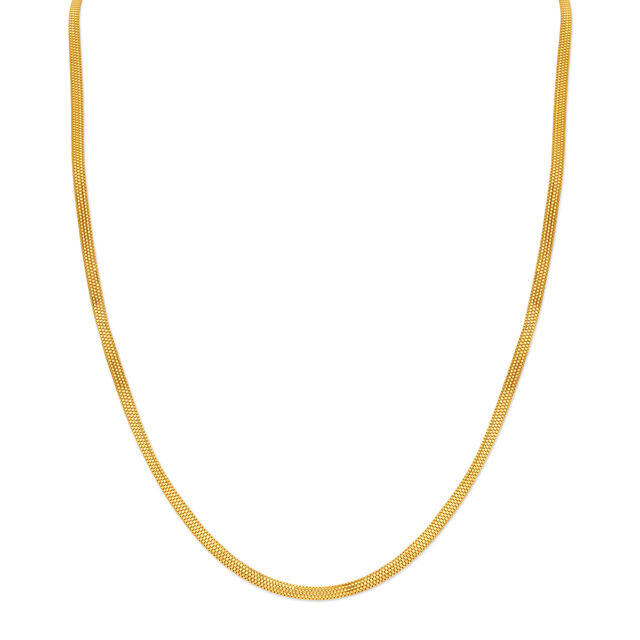 Spectacular 22 Karat Yellow Gold Flat Link Chain,,hi-res 