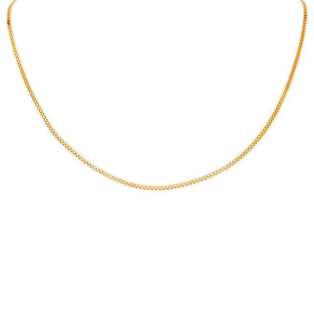 Sleek Gold Cable Chain,,hi-res 