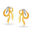 Simple Yellow Gold Pendant and Earrings Set 4