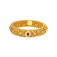 Pristine Floral Gold Bangle,,hi-res 2