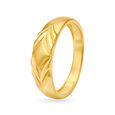 Dapper 22 Karat Yellow Gold Concentric Patterned Finger Ring,,hi-res 