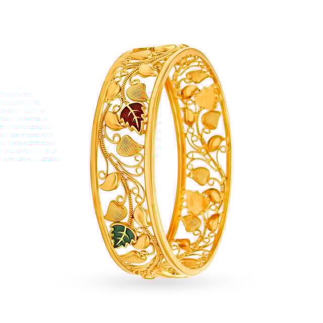 Fascinating Gold Bangle,,hi-res 2