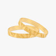 Geometric Pattern Gold Bangle 