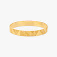 Geometric Pattern Gold Bangle 2