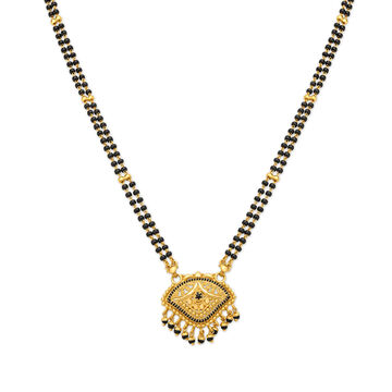 Vital 22 Karat Yellow Gold Dual-Strand Filigree Mangalsutra