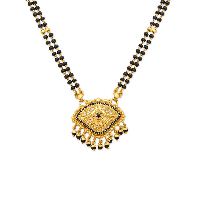 Vital 22 Karat Yellow Gold Dual-Strand Filigree Mangalsutra,,hi-res 2