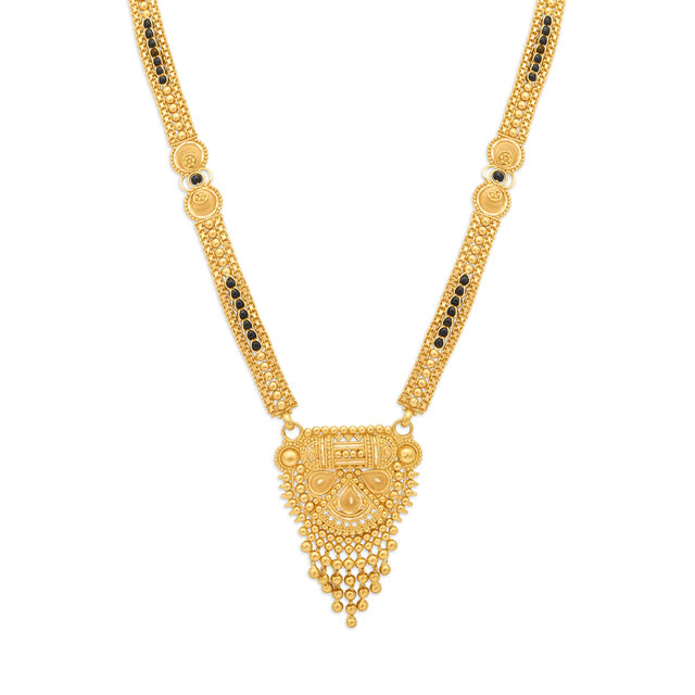 Lavish 22 Karat Yellow Gold Beaded Mangalsutra,,hi-res 