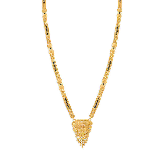 Lavish 22 Karat Yellow Gold Beaded Mangalsutra,,hi-res 2