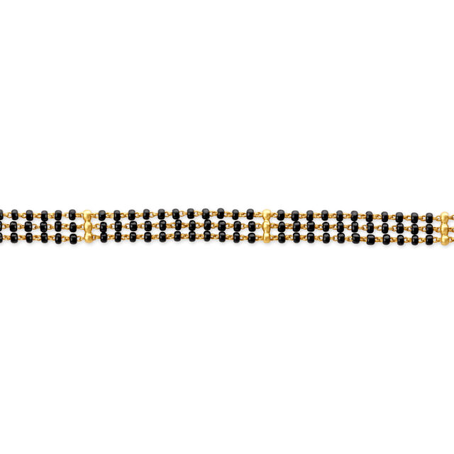Classical 22 Karat Yellow Gold Triple Strand Mangalsutra